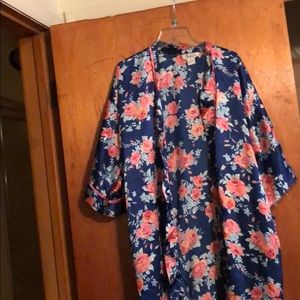 Satin robe